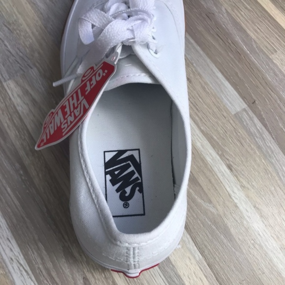 NWT VANS Authentic Gum Bumper True White Women’s - Picture 6 of 8